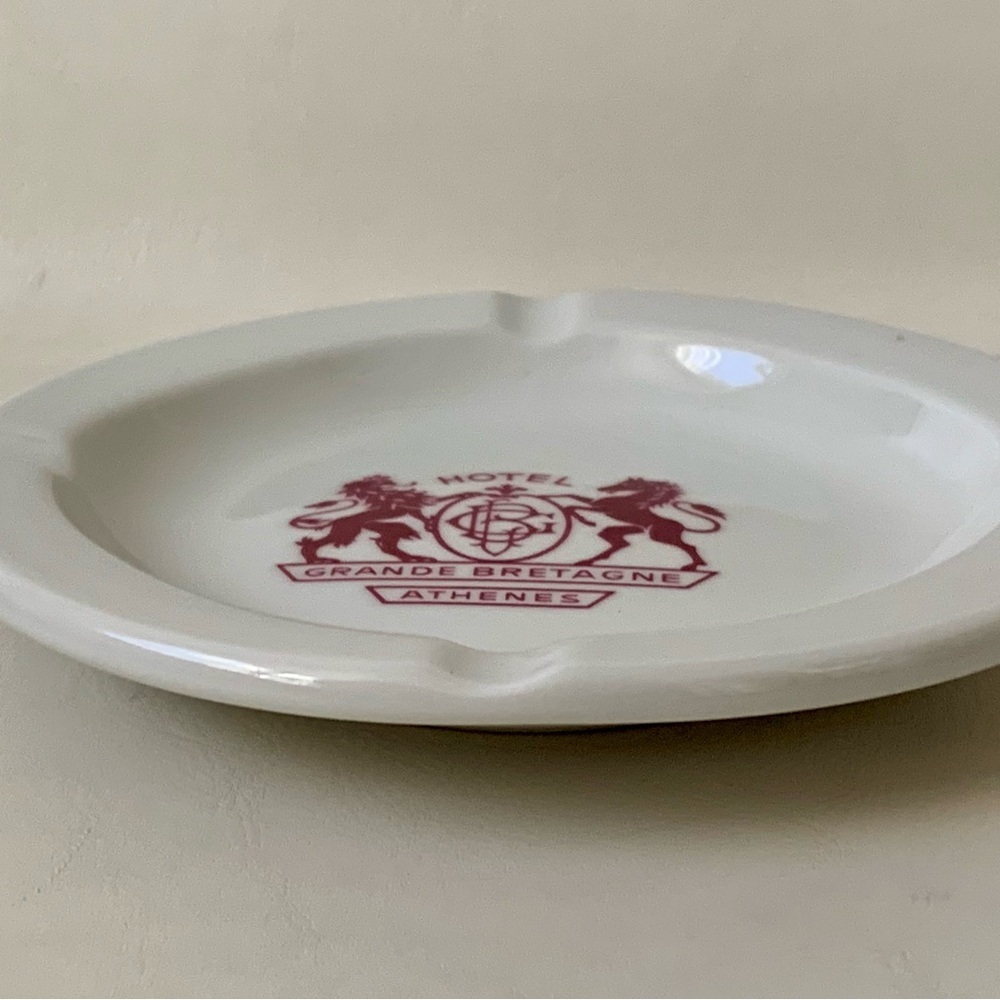 Vintage Grand Breatagne Athenes Hotel Greece Ashtray - Picture 10 of 10